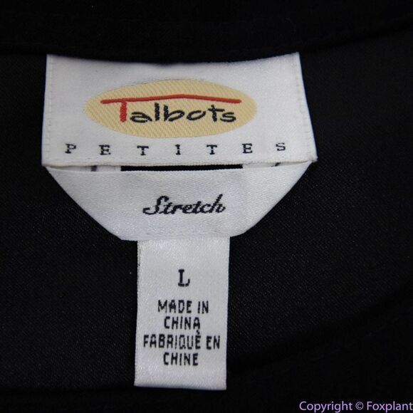 Talbots black sleeveless pockets maxi dress with button detail side slits, PL - Picture 15 of 16